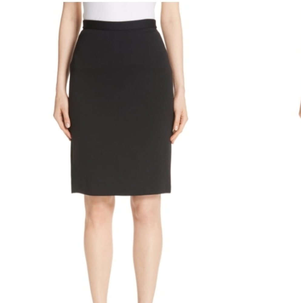 St. John Collection Wool Knit Pencil Skirt